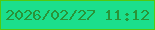 文字の大きさ：2、枠の色：52c90f、背景の色：1bdf8c、文字の色：299438 無料ブログパーツのブログ時計