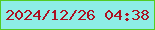 文字の大きさ：3、枠の色：52cc24、背景の色：8dede6、文字の色：ac1122 無料ブログパーツのブログ時計