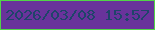 文字の大きさ：3、枠の色：52d448、背景の色：69339b、文字の色：1f446a 無料ブログパーツのブログ時計