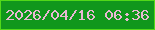 文字の大きさ：3、枠の色：52d919、背景の色：10971c、文字の色：e9b8d3 無料ブログパーツのブログ時計