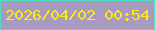 文字の大きさ：5、枠の色：52dec4、背景の色：a99ac0、文字の色：fbea18 無料ブログパーツのブログ時計