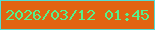 文字の大きさ：1、枠の色：52ded3、背景の色：e16411、文字の色：54f28c 無料ブログパーツのブログ時計
