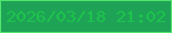 文字の大きさ：4、枠の色：52e56c、背景の色：1ea356、文字の色：1dc34c 無料ブログパーツのブログ時計