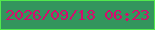 文字の大きさ：4、枠の色：52e94d、背景の色：33955d、文字の色：d50c6d 無料ブログパーツのブログ時計