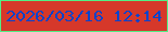 文字の大きさ：5、枠の色：52ee85、背景の色：d6382a、文字の色：0843cb 無料ブログパーツのブログ時計