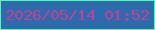 文字の大きさ：1、枠の色：52faab、背景の色：2d6bad、文字の色：c04294 無料ブログパーツのブログ時計