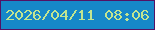 文字の大きさ：2、枠の色：531265、背景の色：1688c9、文字の色：c2e591 無料ブログパーツのブログ時計
