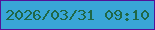 文字の大きさ：5、枠の色：531298、背景の色：39a6d7、文字の色：1f6848 無料ブログパーツのブログ時計