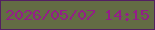文字の大きさ：4、枠の色：531f62、背景の色：636c44、文字の色：941d88 無料ブログパーツのブログ時計