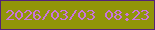 文字の大きさ：2、枠の色：532279、背景の色：919509、文字の色：c974db 無料ブログパーツのブログ時計