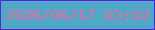 文字の大きさ：4、枠の色：5326de、背景の色：4fa8c6、文字の色：e56ba4 無料ブログパーツのブログ時計