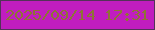文字の大きさ：2、枠の色：533259、背景の色：c01dbf、文字の色：8e7336 無料ブログパーツのブログ時計