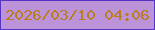 文字の大きさ：1、枠の色：5334c7、背景の色：bc93d8、文字の色：b97d1c 無料ブログパーツのブログ時計