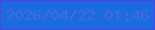 文字の大きさ：1、枠の色：5340de、背景の色：1a6be1、文字の色：476ecf 無料ブログパーツのブログ時計