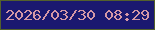 文字の大きさ：3、枠の色：53602c、背景の色：1a1870、文字の色：d598a6 無料ブログパーツのブログ時計