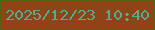 文字の大きさ：1、枠の色：536411、背景の色：8e4416、文字の色：54ab8e 無料ブログパーツのブログ時計