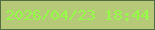 文字の大きさ：3、枠の色：536c41、背景の色：b6c978、文字の色：94fd45 無料ブログパーツのブログ時計