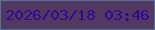 文字の大きさ：2、枠の色：53729c、背景の色：533962、文字の色：340599 無料ブログパーツのブログ時計