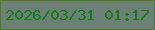 文字の大きさ：2、枠の色：537822、背景の色：6c8076、文字の色：0f7f13 無料ブログパーツのブログ時計