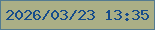 文字の大きさ：3、枠の色：537b90、背景の色：aaaf86、文字の色：164c8b 無料ブログパーツのブログ時計