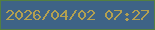文字の大きさ：2、枠の色：537f41、背景の色：3e6386、文字の色：b3a051 無料ブログパーツのブログ時計
