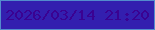 文字の大きさ：3、枠の色：538ccd、背景の色：331faf、文字の色：3a0292 無料ブログパーツのブログ時計