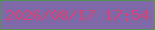 文字の大きさ：1、枠の色：539453、背景の色：8069a9、文字の色：d34474 無料ブログパーツのブログ時計