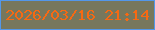 文字の大きさ：2、枠の色：5397ea、背景の色：77775d、文字の色：f66913 無料ブログパーツのブログ時計