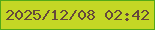 文字の大きさ：3、枠の色：53a917、背景の色：c4d725、文字の色：66493b 無料ブログパーツのブログ時計