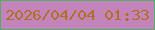 文字の大きさ：5、枠の色：53ad65、背景の色：c284bb、文字の色：b07024 無料ブログパーツのブログ時計