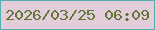 文字の大きさ：4、枠の色：53b0ac、背景の色：e3cddb、文字の色：617735 無料ブログパーツのブログ時計