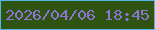 文字の大きさ：1、枠の色：53b6e6、背景の色：2f5311、文字の色：8c75d7 無料ブログパーツのブログ時計