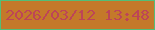 文字の大きさ：4、枠の色：53be77、背景の色：c4792a、文字の色：bd4557 無料ブログパーツのブログ時計