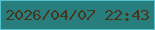 文字の大きさ：3、枠の色：53c3d1、背景の色：287d7d、文字の色：47351c 無料ブログパーツのブログ時計