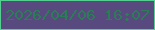 文字の大きさ：4、枠の色：53d090、背景の色：584a7f、文字の色：2a7d57 無料ブログパーツのブログ時計