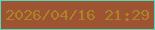 文字の大きさ：4、枠の色：53d9bd、背景の色：9e5333、文字の色：a78528 無料ブログパーツのブログ時計