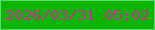 文字の大きさ：3、枠の色：53dd73、背景の色：0db402、文字の色：c52f92 無料ブログパーツのブログ時計