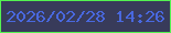文字の大きさ：4、枠の色：53f251、背景の色：383b5a、文字の色：4968de 無料ブログパーツのブログ時計