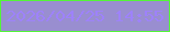 文字の大きさ：3、枠の色：53f538、背景の色：998ed0、文字の色：9e82fa 無料ブログパーツのブログ時計