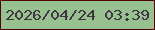 文字の大きさ：3、枠の色：540003、背景の色：98c190、文字の色：3f3543 無料ブログパーツのブログ時計