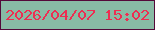 文字の大きさ：3、枠の色：540939、背景の色：88bba5、文字の色：ed2e52 無料ブログパーツのブログ時計