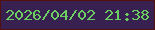 文字の大きさ：5、枠の色：54100e、背景の色：382051、文字の色：6ccd63 無料ブログパーツのブログ時計