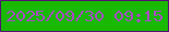 文字の大きさ：1、枠の色：541177、背景の色：19b903、文字の色：a74dc2 無料ブログパーツのブログ時計
