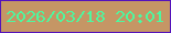 文字の大きさ：4、枠の色：5413bb、背景の色：c59665、文字の色：4ef79f 無料ブログパーツのブログ時計