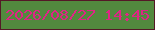 文字の大きさ：2、枠の色：541826、背景の色：52893e、文字の色：df2486 無料ブログパーツのブログ時計
