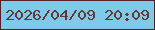 文字の大きさ：4、枠の色：542025、背景の色：80cae9、文字の色：643731 無料ブログパーツのブログ時計