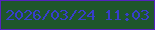文字の大きさ：3、枠の色：5422bf、背景の色：1e562c、文字の色：373ecb 無料ブログパーツのブログ時計