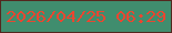 文字の大きさ：1、枠の色：54271f、背景の色：408d6e、文字の色：ea4630 無料ブログパーツのブログ時計
