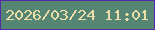 文字の大きさ：1、枠の色：542aa9、背景の色：558673、文字の色：ecdda9 無料ブログパーツのブログ時計