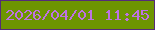 文字の大きさ：2、枠の色：542c79、背景の色：6d9501、文字の色：be72e4 無料ブログパーツのブログ時計